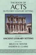 Cover: Book of Acts in Its Ancient Literary Setting - Eerdmans