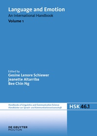 Abbildung von: Language and Emotion. Volume 1 - De Gruyter Mouton