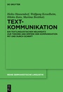 Cover: Textkommunikation - De Gruyter