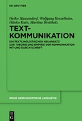 Cover: Textkommunikation - De Gruyter