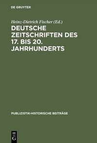 Abbildung von: Deutsche Zeitschriften des 17. bis 20. Jahrhunderts - De Gruyter
