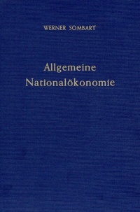 Abbildung von: Allgemeine Nationalökonomie - Duncker & Humblot