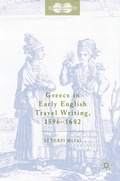 Cover: Greece in Early English Travel Writing, 1596-1682 - Palgrave Macmillan
