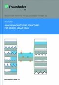 Cover: Analysis of Photonic Structures for Silicon Solar Cells - Fraunhofer Verlag