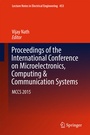 Cover: Proceedings of the International Conference on Microelectronics, Computing & Communication Systems - Springer