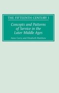 Cover: Concepts and Patterns of Service in the Later Middle Ages - Boydell Press