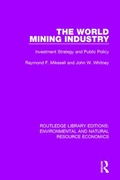 Cover: The World Mining Industry - Routledge