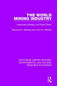 Abbildung von: The World Mining Industry - Routledge
