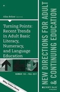 Cover: Turning Points: Recent Trends in Adult Basic Literacy Numeracy, and Language Education, ACE 155 - Wiley