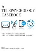 Cover: A Telepsychology Casebook - American Psychological Association