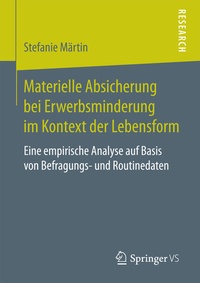 Bild: Materielle Absicherung bei Erwerbsminderung im Kontext der Lebensform - Springer VS