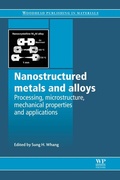 Cover: Nanostructured Metals and Alloys - Woodhead Publishing Ltd