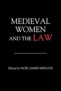 Cover: Medieval Women and the Law - Boydell Press