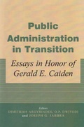 Cover: Public Administration in Transition - Vallentine Mitchell & Co Ltd