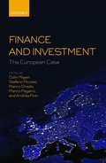 Cover: Finance and Investment: The European Case - Oxford University Press