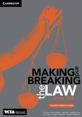 Cover: Cambridge Making and Breaking the Law VCE Units 1 and 2 Pack (Textbook and Interactive Textbook) - Cambridge University Press