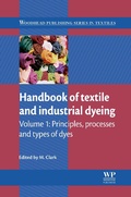 Cover: Handbook of Textile and Industrial Dyeing: Volume 1 - Woodhead Publishing Ltd