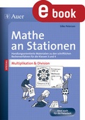 Cover: Mathe an Stationen Multipliaktion & Division 3-4 - Auer Verlag in der AAP Lehrerwelt GmbH