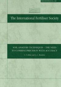 Enlarge image Cover: Soil Analysis Techniques - International Fertiliser Society