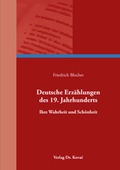Cover: Deutsche Erz&auml;hlungen des 19. Jahrhunderts - Kovac, Dr. Verlag