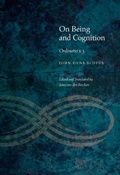 Cover: On Being and Cognition - Fordham University Press
