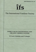 Cover: Energy Use in Conventional and Organic Farming Systems - International Fertiliser Society