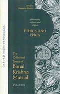 Cover: Ethics and Epics - Motilal Banarsidass Publications
