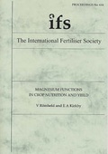 Cover: Magnesium Functions in Crop Nutrition and Yield - International Fertiliser Society