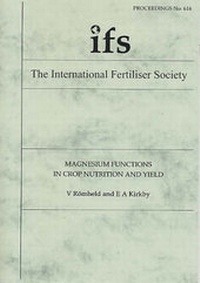 Enlarge image Cover: Magnesium Functions in Crop Nutrition and Yield - International Fertiliser Society