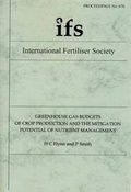 Cover: Greenhouse Gas Budgets of Crop Production and the Mitigation Potential of Nutrient Management - International Fertiliser Society