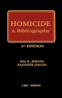 Enlarge image Cover: Homicide - CRC Press