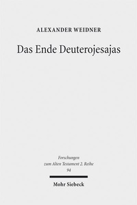 Abbildung von: Das Ende Deuterojesajas - Mohr Siebeck