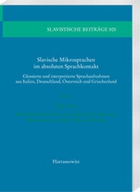 Abbildung von: Slavische Mikrosprachen im absoluten Sprachkontakt - Harrassowitz Verlag