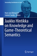 Cover: Jaakko Hintikka on Knowledge and Game-Theoretical Semantics - Springer