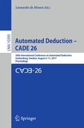 Cover: Automated Deduction - CADE 26 - Springer