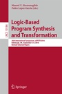 Cover: Logic-Based Program Synthesis and Transformation - Springer