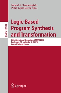 Abbildung von: Logic-Based Program Synthesis and Transformation - Springer