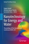 Cover: Nanotechnology for Energy and Water - Springer