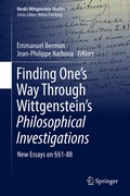 Cover: Finding One's Way Through Wittgenstein's Philosophical Investigations - Springer
