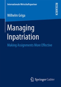 Enlarge image Cover: Managing Inpatriation - Springer Gabler