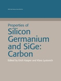 Cover: Properties of Silicon Germanium and Sige - Institution of Engineering and Technology