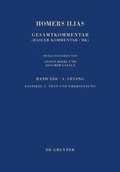 Cover: Homerus: Homers Ilias. Vierter Gesang / Text und &Uuml;bersetzung - De Gruyter