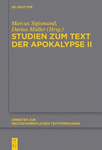 Bild: Studien zum Text der Apokalypse II - De Gruyter