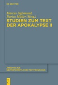 Cover: Studien zum Text der Apokalypse II - De Gruyter