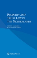 Cover: Property and Trust Law in the Netherlands - Kluwer Law International