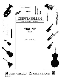 Abbildung von: Grifftabelle für Violine - Musikverlag Zimmermann