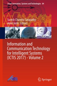 Bild vergrößern Bild: Information and Communication Technology for Intelligent Systems (ICTIS 2017) - Volume 2 - Springer