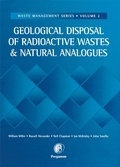Cover: Geological Disposal of Radioactive Wastes and Natural Analogues - Elsevier