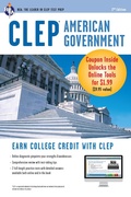 Cover: CLEP(R) American Government Book + Online - Research & Education Association