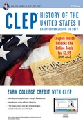 Cover: CLEP(R) History of the U.S. I Book + Online - Research & Education Association